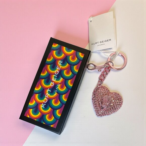 Kurt Geiger Accessories - Kurt Geiger London heart crystal keyring